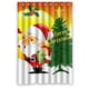thumbnail image 1 of Cortina de ducha navideña de Papá Noel con dibujos animados, juego de cortinas de baño con ganchos, tamaño 60 x 72 pulgadas, 1 of 3