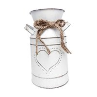 Magideal - Jarrón De Jarra De Leche, Contenedor Para Arreglos Florales Con Asas, Contenedor De Cubo, Maceta De Jardín, Jardinera Para Balcones, Oficina En Casa A