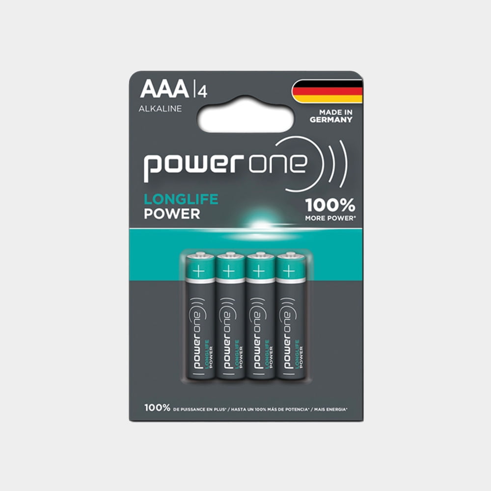 Power One - Blister Pilas Alcalinas Aaa X 4 Powerone