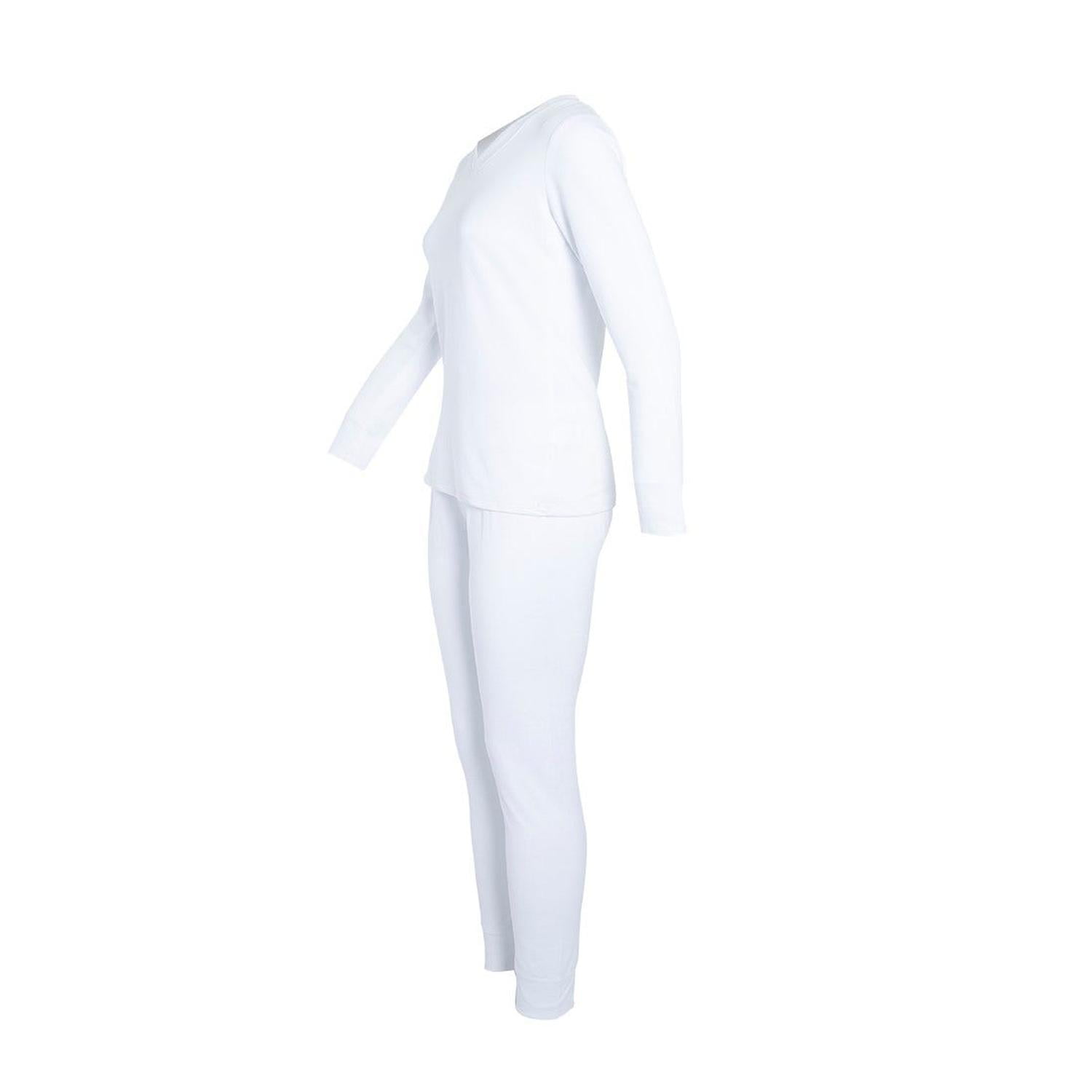 Jayson - Primera Capa Mix Polera Y Pantalon Mujer Cv Blanco Xs