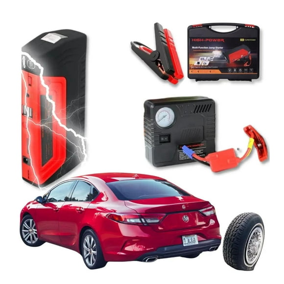 Partidor De Bateria Inteligente Para Auto Y Moto 12V negro
