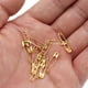 thumbnail image 3 of Mini alfileres de seguridad dorados, alfiler pequeño de 22 mm para ropa, alfileres de acero inoxidable para manualidades, alfileres pequeños para coser ropa (100 unidades, dorados), 3 of 6