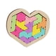 thumbnail image 1 of Rompecabezas De Madera En Forma De Corazón, Bloques De Madera, Rompecabezas Para Formas, Estilo De Jardín De Infantes B, 1 of 5