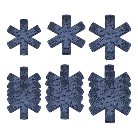 Magideal - 12 Protectores De Sartenes Antiarañazos, Utensilios De Cocina, Almohadillas Separadoras De Sartenes Antideslizantes Para Sartenes, Platos De Cerámica, , Gris Un Gris