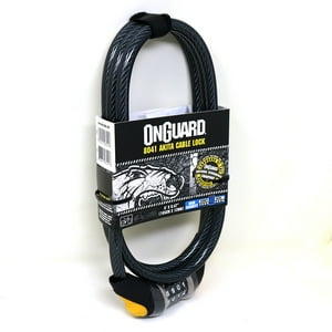 On Guard - Candado Onguard Clave Espiral Akita 185Cmx12Mm Negro
