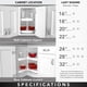 thumbnail image 5 of Bandeja giratoria Rev-A-Shelf 61 cm color almendra 2 niveles LD-2942-24, 5 of 9