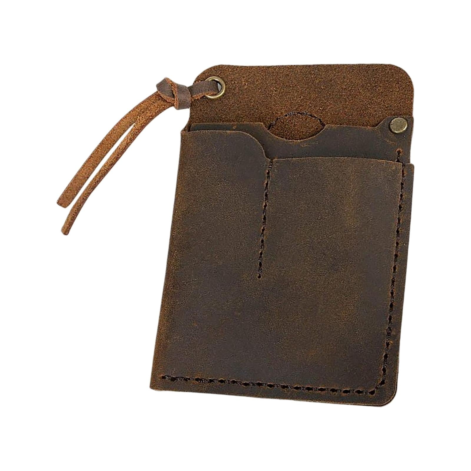 Magideal - Funda Multiherramienta Hecha Para Cinturón, Portalápices, Organizador, Cuchillos, Funda, Linterna, Bolsa De Material Cuero Pu, Bolsillo Para De H Marrón