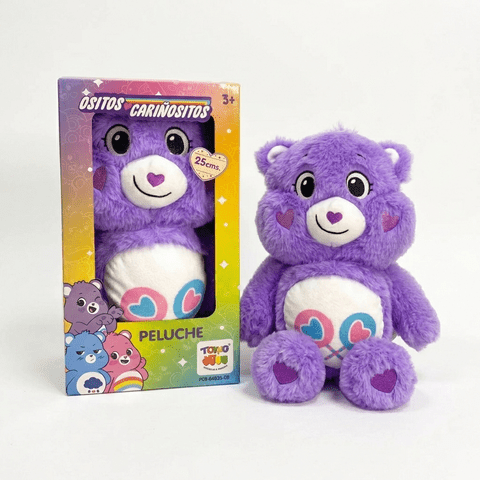 Toyng - Peluche Generosita Morado 25 Cm En Caja - Ositos Cariñositos