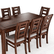 thumbnail image 3 of Juego de Comedor Sevilla 8 Sillas Nogal Mesa Rectangular Madera, 3 of 4