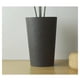 thumbnail image 2 of Macetero Alto Redondo Texturizado Gris Exterior Interior, 2 of 7