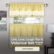 thumbnail image 2 of Juego de cortinas para ventana ACHIM Tier and Valance Live Love Laugh, 2 of 6