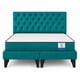 thumbnail image 1 of Cama King Plazas Turquesa Europea Incluye Base+respaldo+colchon, 1 of 2