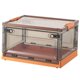 thumbnail image 5 of Caja De Almacenamiento Plegable Multiusos Caja De Almacenamiento Apilable Para CD Marrón Naranja, 5 of 5