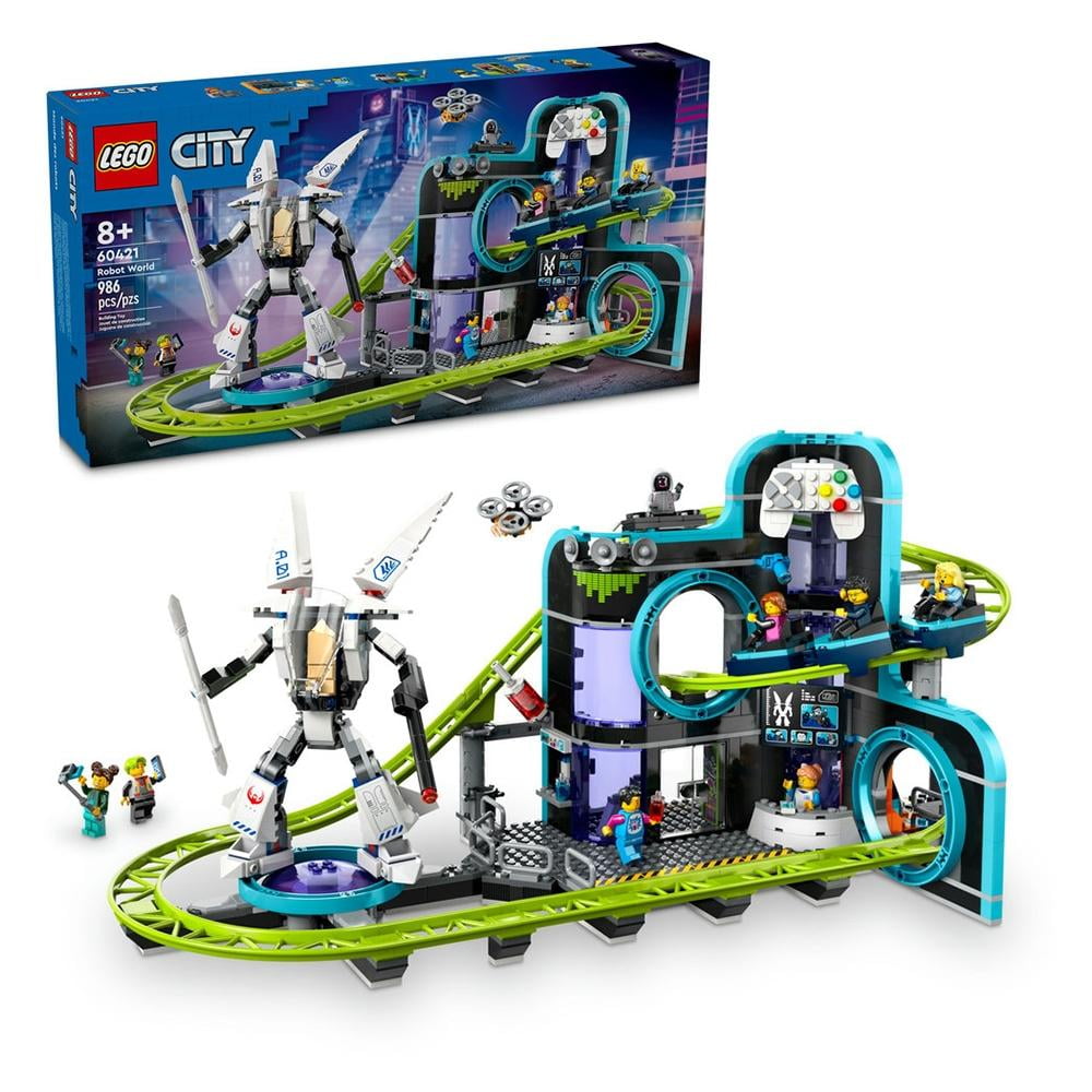 Set LEGO City Montaña Rusa de Robot World 60421 | Lider