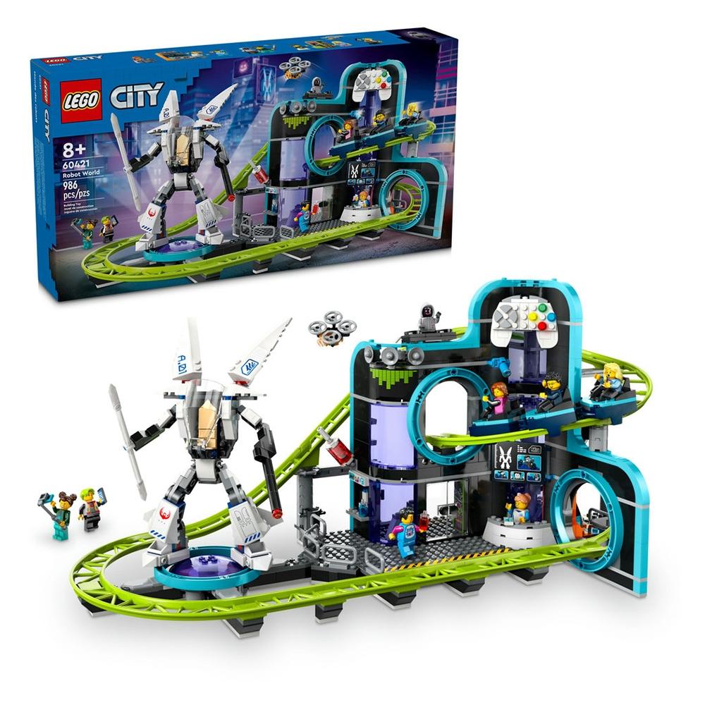 Set Lego City Montaña Rusa De Robot World 60421