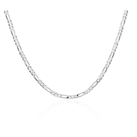 Fershop - Cadena Figaro Plateada 4 Mm 40 Cm
