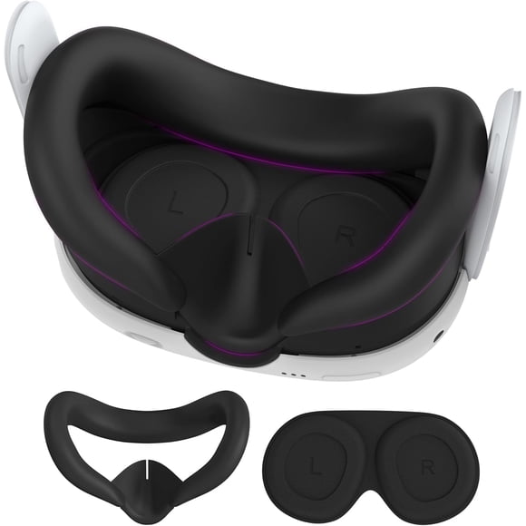 Funda facial de silicona AMZDM con protectores de lentes para Quest 3