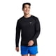 thumbnail image 1 of Camiseta de natación UV Speedo para hombre, manga larga, corte holgado, negra, talla M, 1 of 5