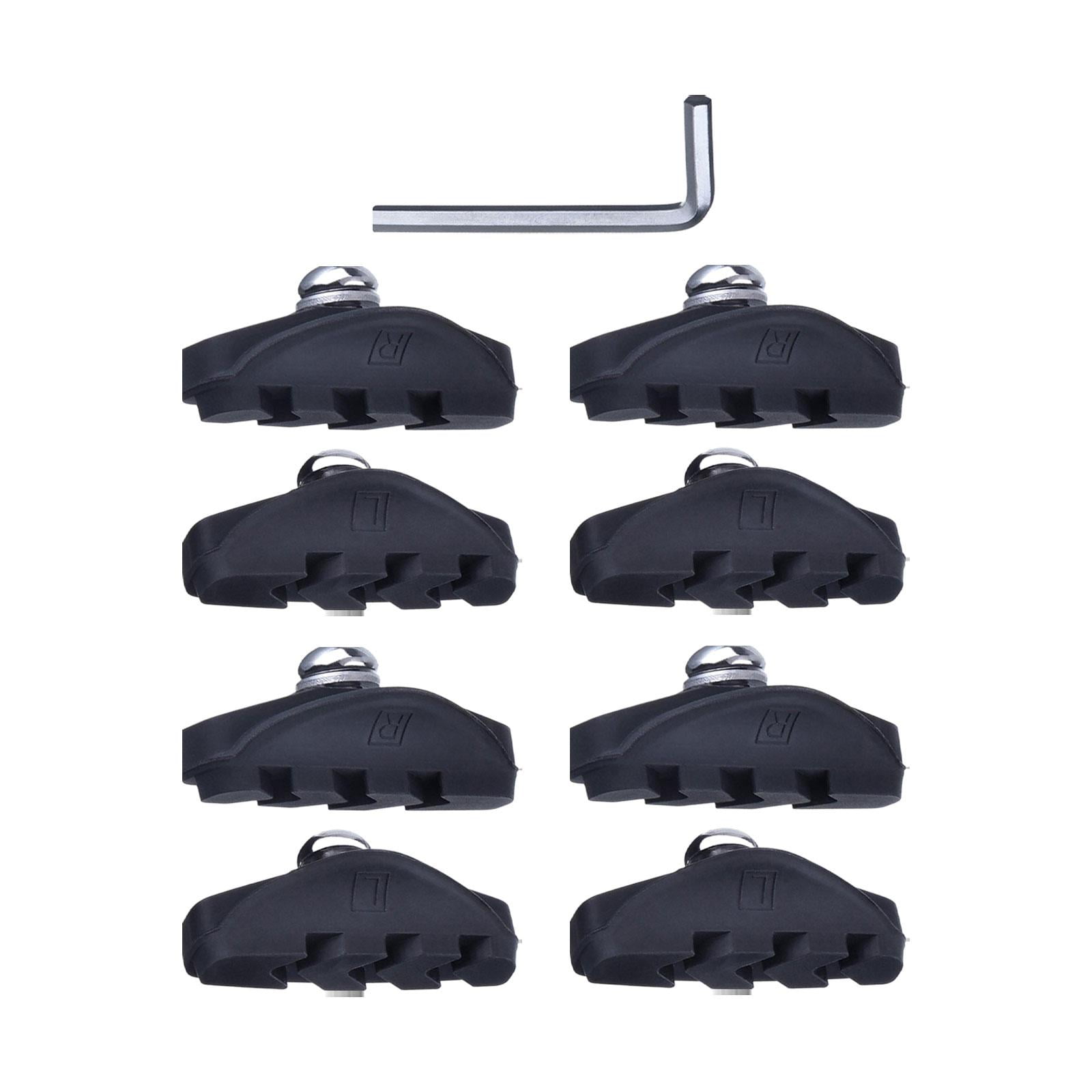 Magideal - Pastillas De Freno De Bicicleta Tipo V Pastillas De Freno De Pinza Hechas De Aleación De Aluminio, Juego De Bloques De Freno De Bicicleta Prácticos De 4 Pares