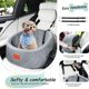 thumbnail image 4 of Asiento de coche para perros Lealchum para perros pequeños de hasta 14 kg, ultrasuave, 4 of 6