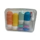 thumbnail image 1 of 16 piezas botellas de viaje para artículos de tocador, frascos de crema vacío, recipientes líquidos multipropósito con bolsa de almacenamiento para ge Amarillo, 1 of 5