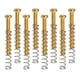 thumbnail image 1 of 8 Piezas De Tornillos De Marco De Pastilla De Bobina Doble Resortes Portátiles Para Piezas De Guitarra Aureate, 1 of 5