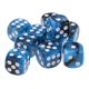 thumbnail image 4 of 10 Dados D6 De Seis Caras Punteados Para Accesorios De Mazmorras Y Dragones Azul Negro, 4 of 5