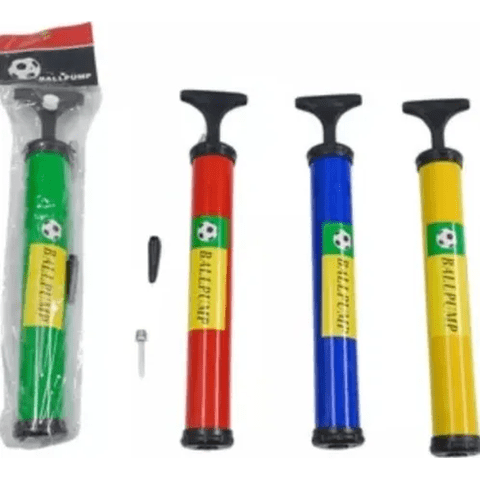 Genérico - Bombin Inflador Manual Para Bicicletas Y Pelotas Etc Color Rojo/Amarillo/Verde/Azul