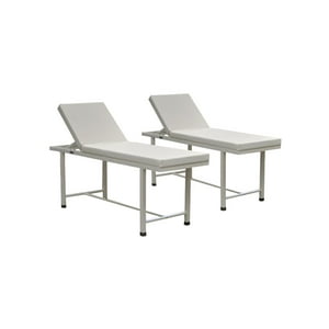 Glomed - Pack 2 Camilla Examen Consulta Médica Tapiz Blanco Blanco