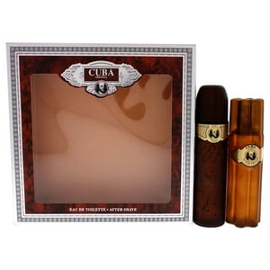 Cuba - Gold De Para Hombres - Set De Regalo Edt Spray, Después Del Afeitado, Llavero