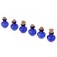 thumbnail image 4 of Botella de corcho de vidrio 6pcs tarros frascos botella de vino frasco forma azul, 4 of 5
