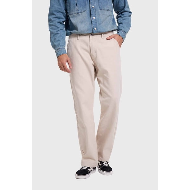 Jeans Hombre Recto Carpintero Beige