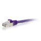 thumbnail image 2 of Cable Ethernet C2G Cat6a 7,6 m Púrpura Blindado STP, 2 of 3
