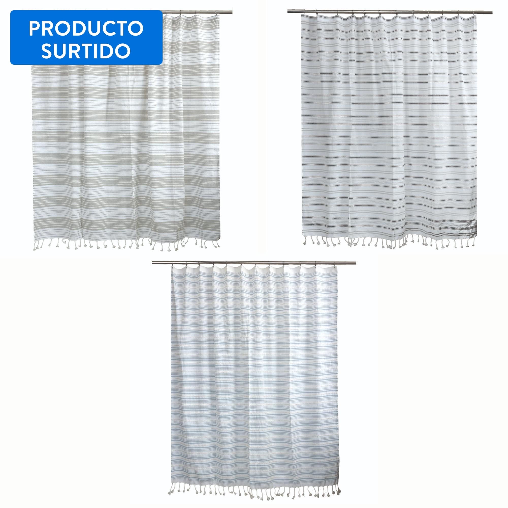 Cortina Poliéster Algodón 180x180 Cm Surtido Mainstays