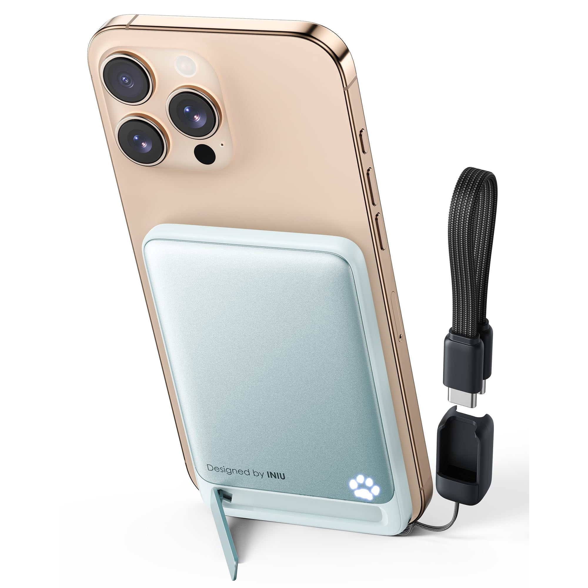 Cargador Portátil Magnético Iniu 5000 Mah 20 W Qi2 Inalámbrico