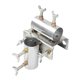 thumbnail image 1 of Soporte De Sombrilla De Cubierta, Banco De Metal, Soporte De Sombrilla De Cubierta Para Gradas, Vallas, Barcos, Plateado, Con Dos Agujeros, 1 of 5