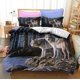 thumbnail image 1 of Forest Wolves Wolf Quilt Duvet Cover Set Soft Bedroom Decor Bedclothes3-Piece Bedding Set, 1 of 5