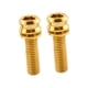 thumbnail image 5 of 2 Piezas Vástago De Manillar De Bicicleta Tornillos De Titanio M6 Accesorio De Repuesto De Bicicleta M6 17 Oro, 5 of 5