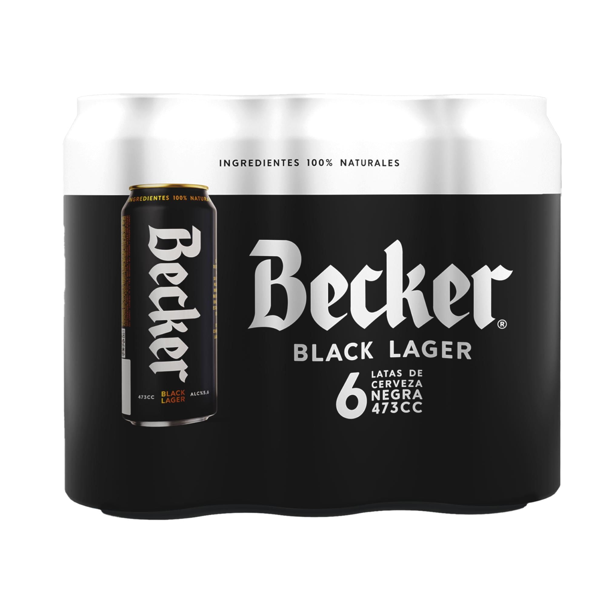 Cerveza Stout 5.6° Lata 6 Un 473 ml c/u Becker