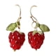 thumbnail image 5 of Pendientes De Frambuesa, Dulce Playa Para Mujer, Damas Para Aniversario, Regalo Festivo, Gota Corta, 5 of 5