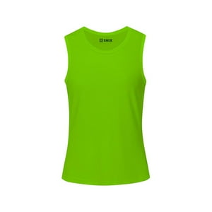 Snix - Camiseta Femenina Dry Fit Sin Mangas - Verde Fluor Talla M