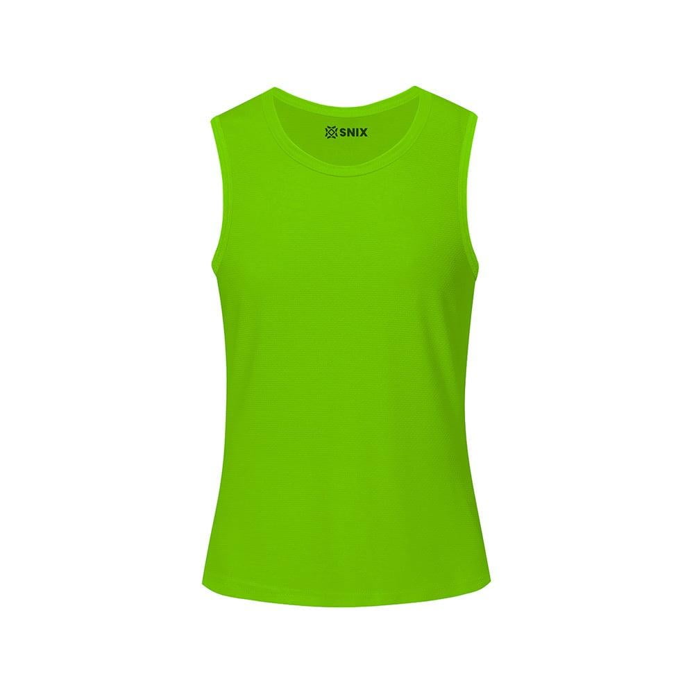 Snix - Camiseta Femenina Dry Fit Sin Mangas - Verde Fluor Talla Xxl
