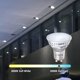 thumbnail image 3 of Bombillas LED Sigalux GU10, regulables, 5000 K, 4,5 W, 450 lm, paquete de 8, 3 of 7