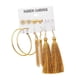 thumbnail image 2 of 6 Pares Surtidos De Aros Múltiples Gota Cuelgan Aretes Largos Borla Set Type5, 2 of 5