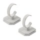 thumbnail image 1 of 2 Velvet C-Type Jewelry Bracelet Bangle Watch Display Rack Stand Holder Gris, 1 of 5