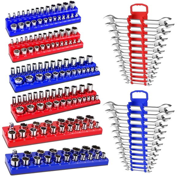 Juego organizador magnético de dados CHOUBAYPER de 8 piezas con 6 charolas para dados y 2 soportes p