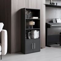 Tuhome - Biblioteca Eco Joy 2 Puertas 4 Niveles Wengue