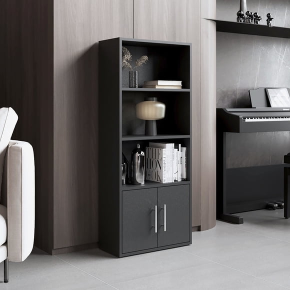 Biblioteca Eco Joy 2 Puertas 4 Niveles Wengue