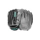 thumbnail image 1 of Guante de Softbol WILSON 33 cm Mano Derecha Negro/Gris/Turquesa, 1 of 8