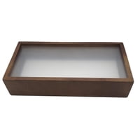 Magideal - Marco De Caja De Sombra De Madera, Vitrina De Exhibición De Flores Secas, Caja De Almacenamiento De Adornos De Mesa, Marco De Flores Prensadas Para Ob 6 Pulgadas